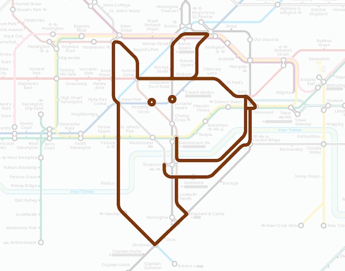 Animals of London Underground Amusing